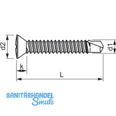 SFS-SP3/31 Fensterbohrschraube 3.9x38 PH 2 Stahl silber fr Kunststoffprofile