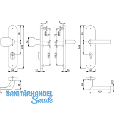 HOPPE SH-Wechselgt. AMSTERDAM - auf LS PZ92, TS67-72, mK., SST 8, Ed.