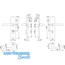 HOPPE SH-Drckergt. PARIS - auf LS PZ88,SST 8,5,mK.,TS42-47,silber elox