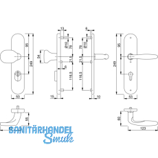 HOPPE SH-Wechselgt. VERONA - auf LS PZ88, TS67-72, mK., SST 8, 5, RC3, Ed.