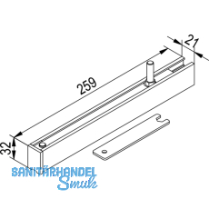 Tragprofil fr minimale Einbauhhe Alu