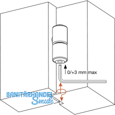 SECOTEC Einbohrband zweiteilig Zylinderkopf Holz 16 mm HV vernickelt SB-2
