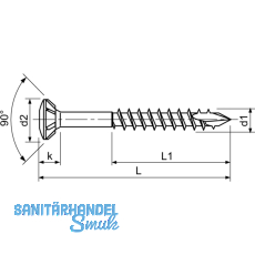 SPAX Holzfassadenschraube Linsensenkkopf 4.5x 50 TG TX20 A2 mit Zulassung