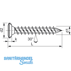 SPAX-FEX CUT Beschlagschraube 4.0x25 PH 2 Kopf 7 mm Stahl silber PVC-Holzprofile