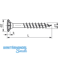 SPAX-FEX H Beschlagschraube 4.0x 35 PZ 2 Stahl silber fr Holzbefestigungen
