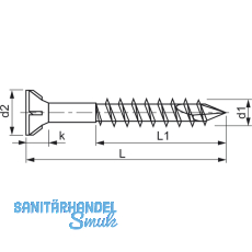SPAX 3.5x 40 Teilgewinde Pozidriv 2 Glasleistenschraube verzinkt-gelb