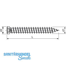 SPAX-RA Rahmenanker 7.5x150 Zylinderkopf Torx30 verzinkt dbellose Verschraubung