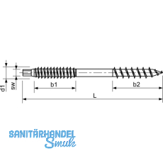 Stockschrauben M10x200 Edelstahl A2 fr Solarbefestigung mit Zulassung