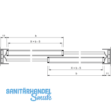 SUPRA Einschuhprofil, Glasstrke 5 oder 6, Kunststoff transparent