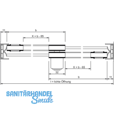 SUPRA Einschuhprofil, Glasstrke 5 oder 6, Kunststoff transparent