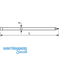 Wagnerstift Stauchkopf 2.8x70 blank