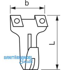 Bilderhaken Nr.3 vermessingt
