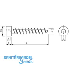 Blechschraube 4.8x19 Edelstahl A2 mit Zylinderkopf ~912