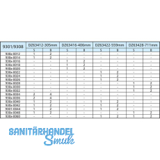 ACCURIDE 634XX Winkelsatz, Lnge 406 mm