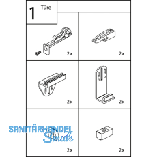EKU CLIPO 15 H - Beschlgegrt. 1000 x 1400, Kunststoff anthrazit