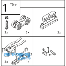 EKU DIVIDO 100 GR Beschlgegrt., 1200 x 2750 mm, Tranzahl 1