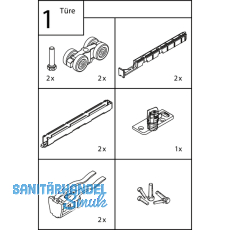EKU DIVIDO 100 HM Beschlgegrt., 1200 x 2400 mm