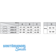 Le Mans II Schwenkbeschlag inkl. Tablare Boden grau , 500er Links ausschwenkbar