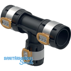 GE FlowFit T-Stck red. PPSU d63-50-63