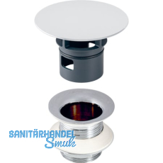 WT-Ventil 1 1/4\" glanzchrom, L8cm