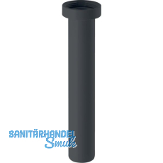 GE Einlaufrohr m. Mutter 5/4", schwarz