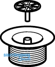 Geberit Ablaufventil f.gefl Brausetasse