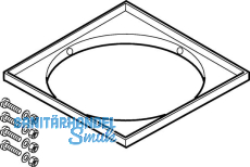 Geberit Pluvia Schachtrahmen CRNI zu