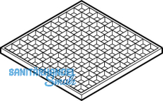 Geberit Pluvia Rost Gitter z begehbaren