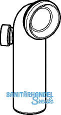 Geberit Ablaufbogen in PP fr WC links