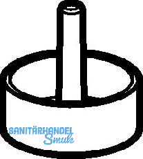 Geberit Ventilsieb in PP grau mit 5