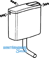 Geberit Splkasten AP140 verschraubt