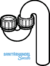 Geberit PE Siphon Einlauf und Auslauf