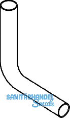 Geberit Splbogen 90 Grad, weiss 118003