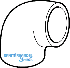 Geberit PE Winkel 88,5 Grad d 75mm