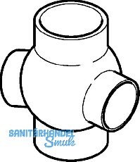 Geberit PE Doppel-Kugelabzweiger