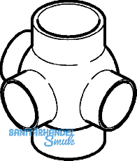 Geberit PE Abzweiger 3teilig