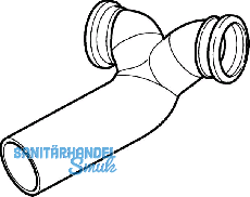 Geberit PE Doppelbogen f.Wandkl. 90 Grad