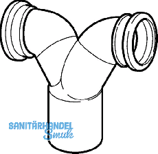 Geberit PE Doppelbogen f.Wandkl. 90 Grad