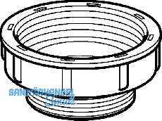 Geberit Reduzierung 6/4' auen 2'