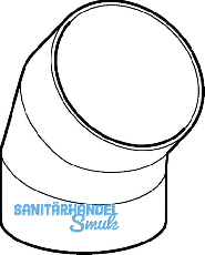 Geberit PE Bogen 45 Grad d 315 372045