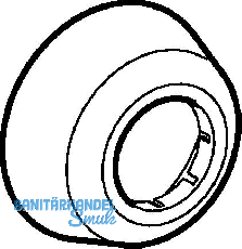 Geberit Rosette 1teilig d 50 weiss PP