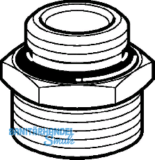 Geberit Mepla bergangsnippel vernickelt
