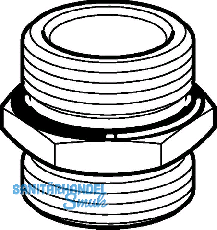 Geberit Mepla bergangsnippel vernickelt