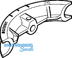 Geberit Mepla Biegematrize f d 26 690908