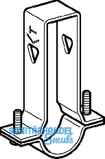 Geberit Rohrschelle zu Tragschiene