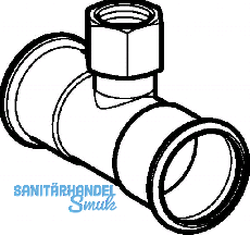 Geberit Mapress C-Stahl T-Stck m.Abg.