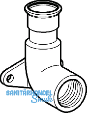 Geberit Mapress Edelst.Gas Deckenwinkel