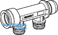 Geberit Verteiler 2-fach m. Steckanschl.