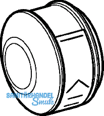 Geberit Verteilerkappe m. Steckanschluss