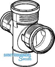 Geberit Abzweig 2x PP-MD 87.5G